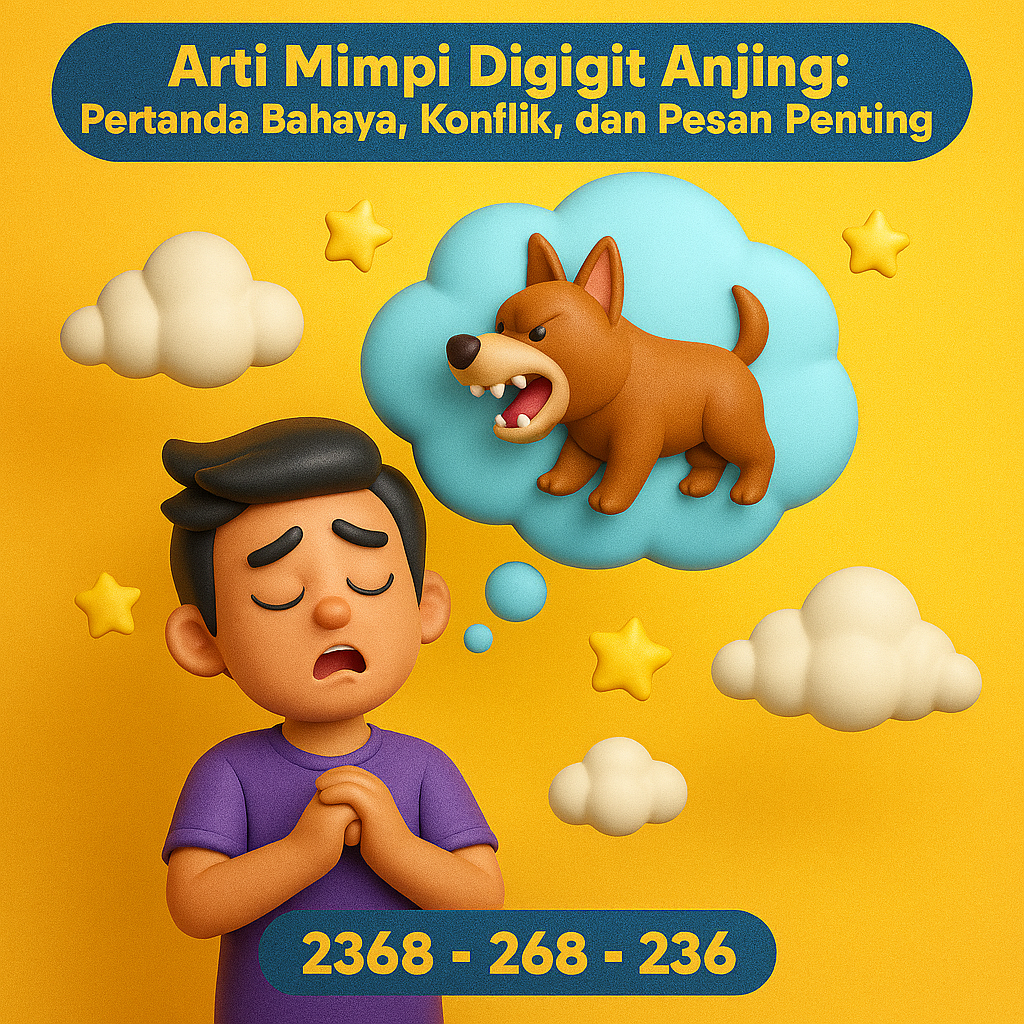 Arti Mimpi Digigit Anjing: Pertanda Bahaya, Konflik, dan Pesan Penting