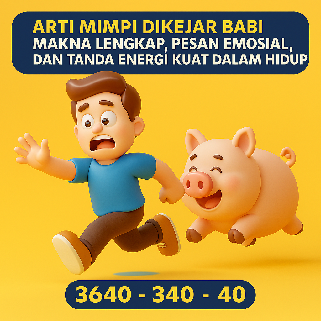 Arti Mimpi Dikejar Babi: Makna Lengkap, Pesan Emosional, dan Tanda Energi Kuat dalam Hidup