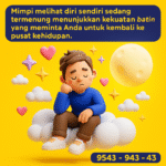 Makna mimpi melihat diri sendiri sedang termenung dan pesan emosional yang tersimpan dalam mimpi ini dengan tafsir lengkap dan tabel angka.