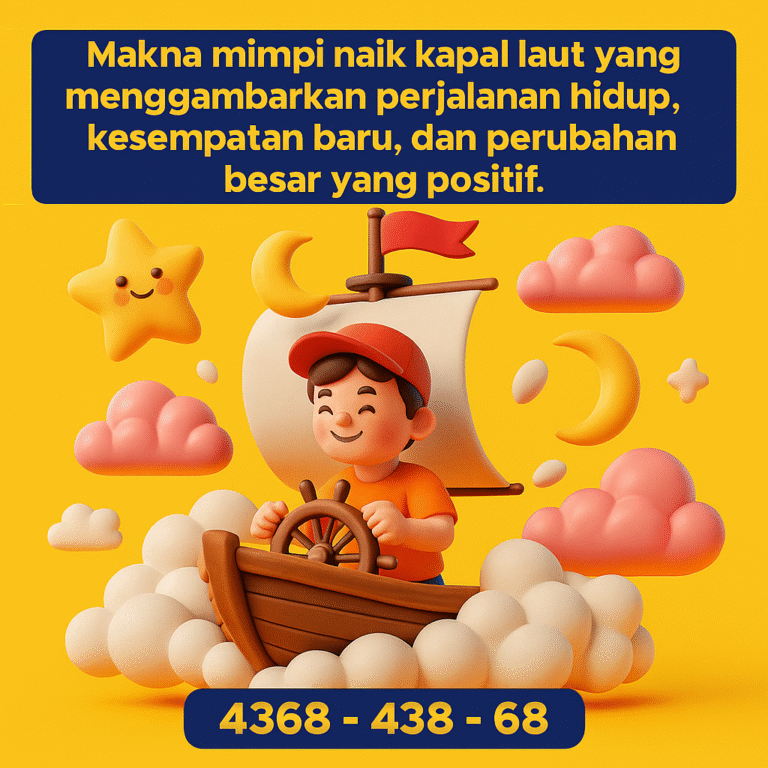 Makna mimpi naik kapal laut yang menggambarkan perjalanan hidup, kesempatan baru, dan perubahan besar yang positif.