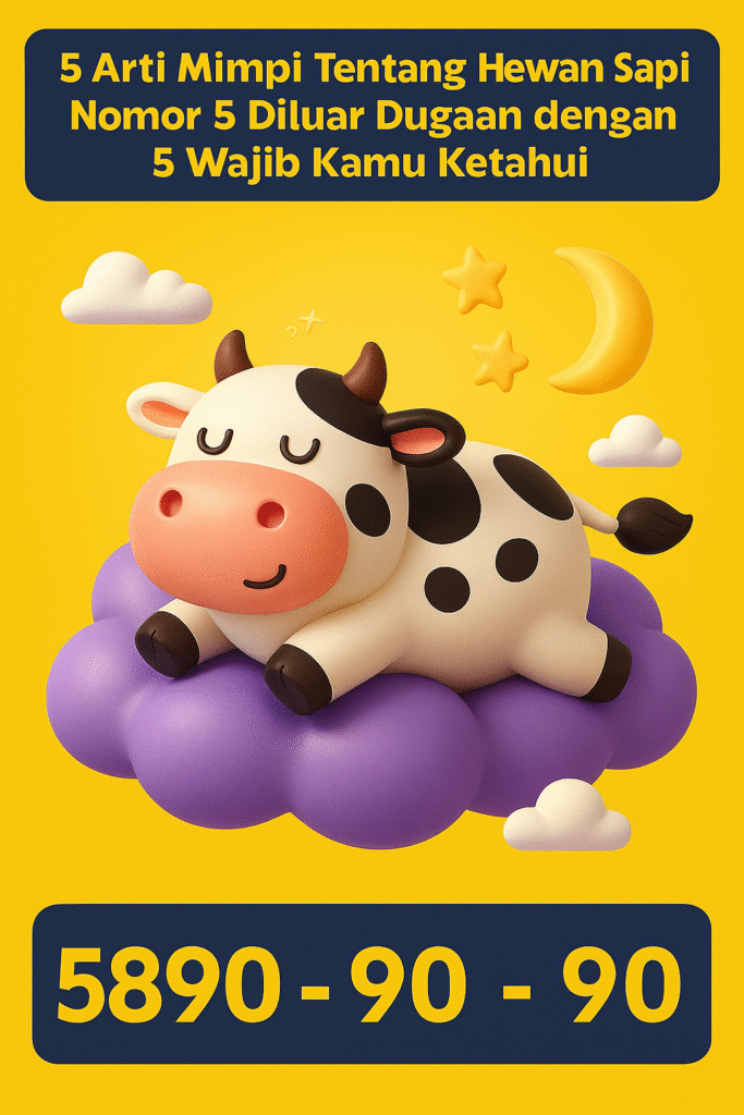 5 Arti Mimpi Tentang Hewan Sapi Nomor 5 Diluar Dugaan dan Nomor 5 Wajib Kamu Ketahui