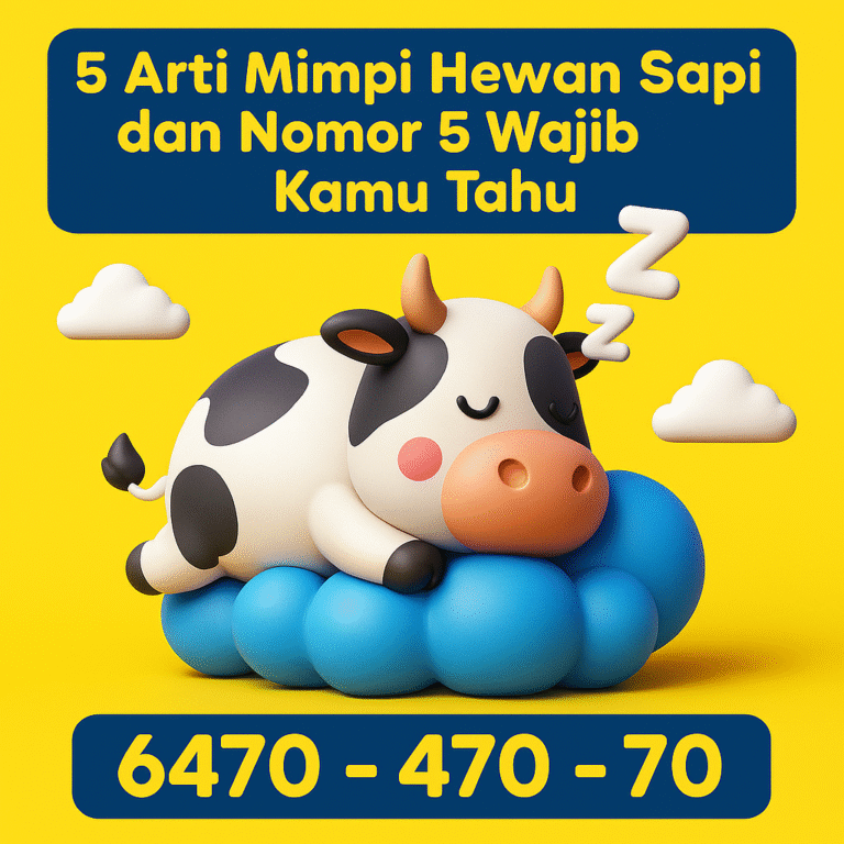 5 Arti Mimpi Hewan Sapi dan Nomor 5 Wajib Kamu Tahu