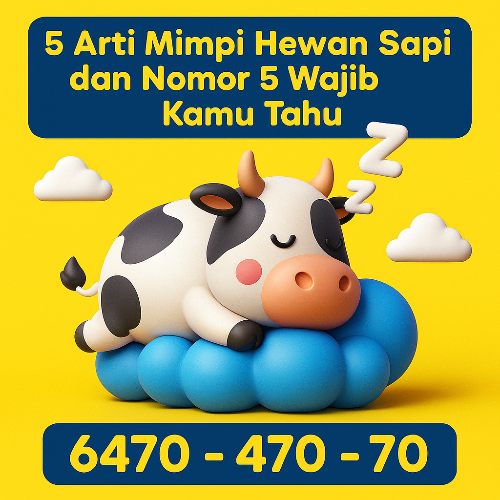 5 Arti Mimpi Hewan Sapi dan Nomor 5 Wajib Kamu Tahu
