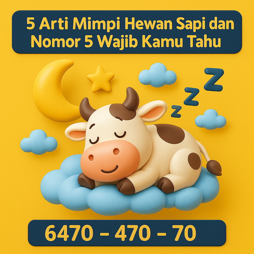 5 Arti Mimpi Hewan Sapi dan Nomor 5 Wajib Kamu Tahu