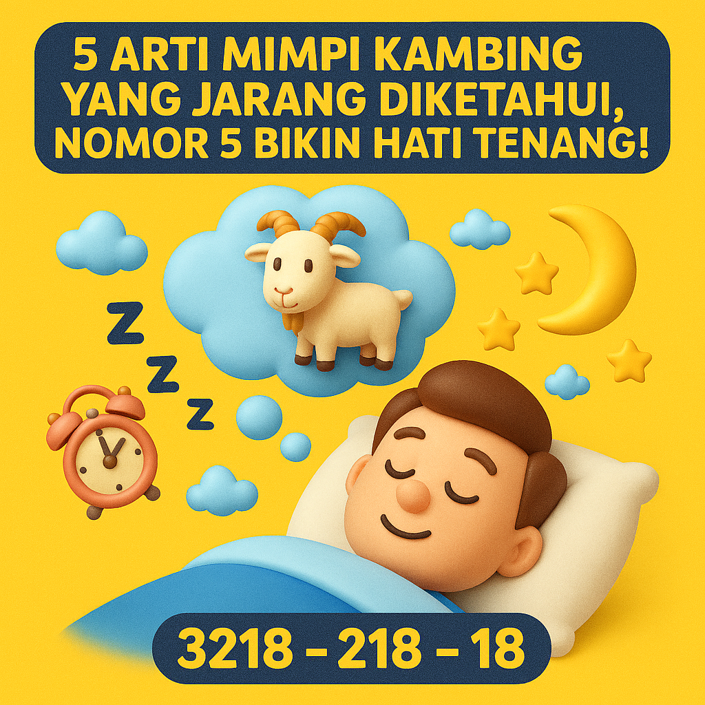 5 Arti Mimpi Kambing yang Jarang Diketahui, Nomor 5 Bikin Hati Tenang!