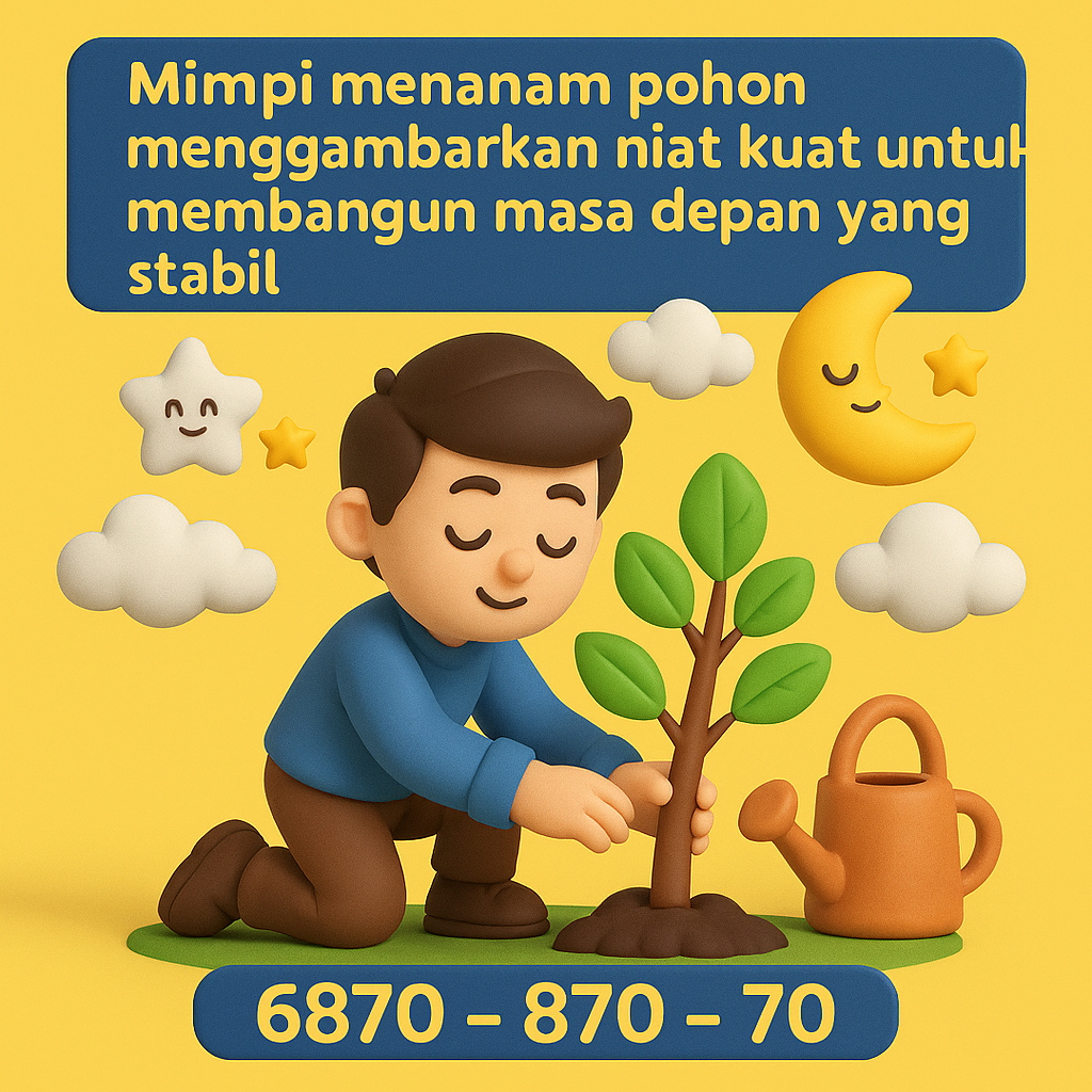 Mimpi menanam pohon menggambarkan niat kuat untuk membangun masa depan yang stabil.