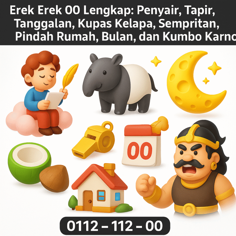 Erek Erek 00 Lengkap: Penyair, Tapir, Tanggalan, Kupas Kelapa, Sempritan, Pindah Rumah, Bulan, dan Kumbo Karno