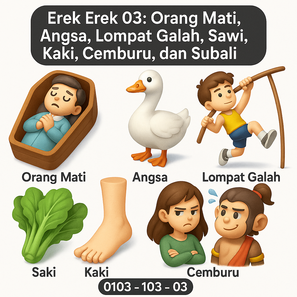 Erek Erek 03: Orang Mati, Angsa, Lompat Galah, Sawi, Kaki, Cemburu, dan Subali