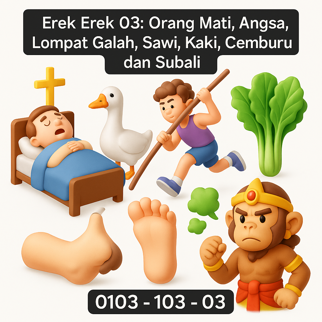 Erek Erek 03: Orang Mati, Angsa, Lompat Galah, Sawi, Kaki, Cemburu, dan Subali