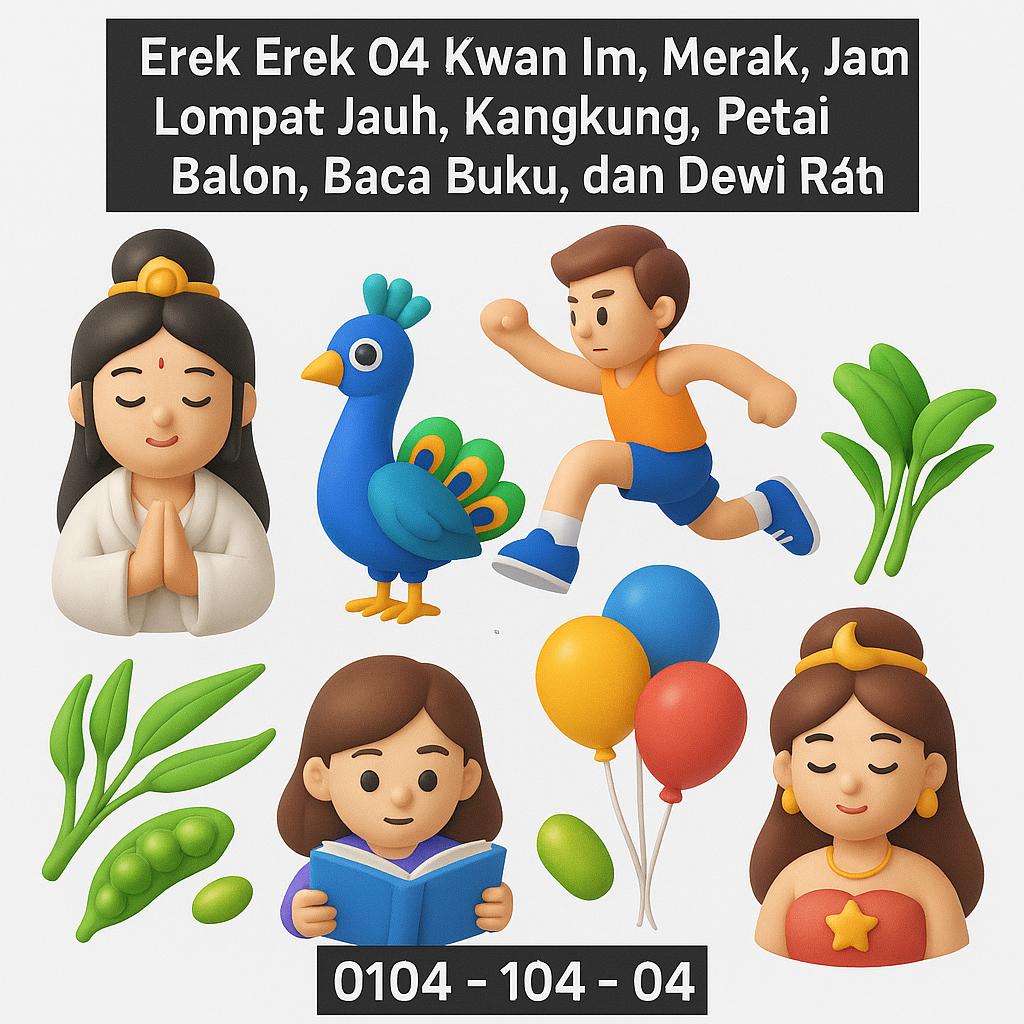 Erek Erek 04 Kwan Im, Merak, Lompat Jauh, Kangkung, Petai, Balon, Baca Buku, dan Dewi Ratih