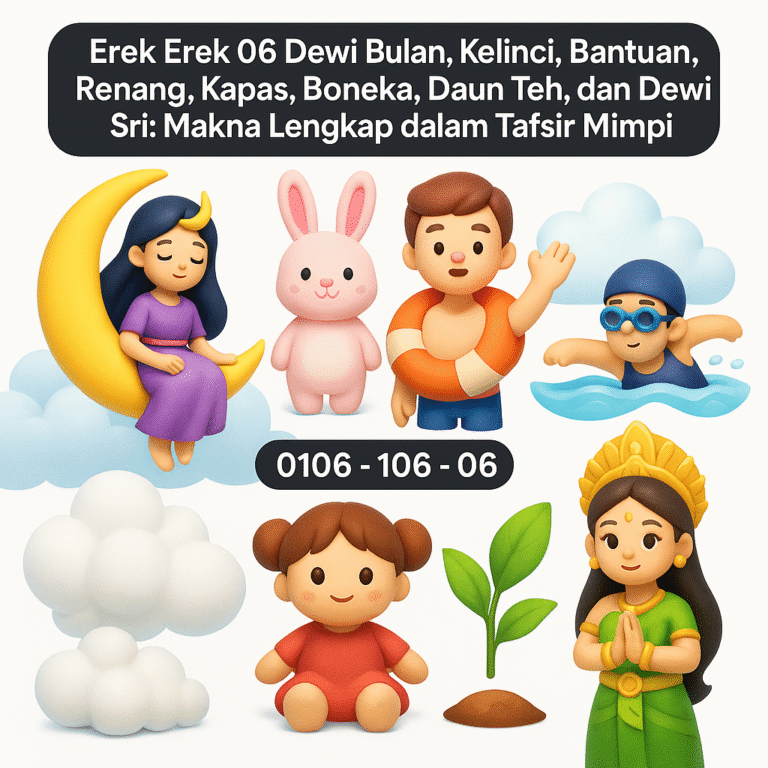 Erek Erek 06 Dewi Bulan, Kelinci, Bantuan, Renang, Kapas, Boneka, Daun Teh, dan Dewi Sri: Makna Lengkap dalam Tafsir Mimpi