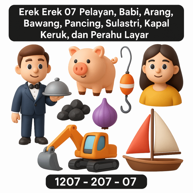 Erek Erek 07 Pelayan, Babi, Arang, Bawang, Pancing, Sulastri, Kapal Keruk, dan Perahu Layar