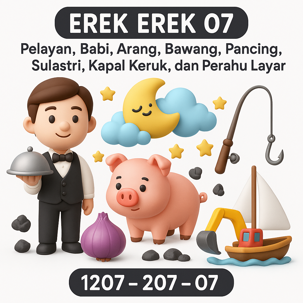 Erek Erek 07 Pelayan, Babi, Arang, Bawang, Pancing, Sulastri, Kapal Keruk, dan Perahu Layar 