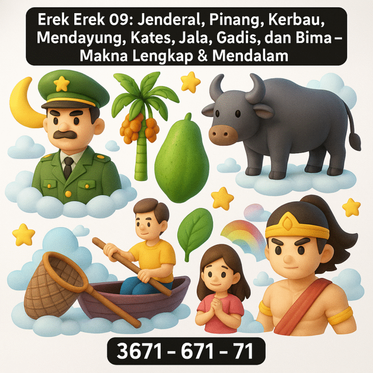 Erek Erek 09: Jenderal, Pinang, Kerbau, Mendayung, Kates, Jala, Gadis, dan Bima – Makna Lengkap & Mendalam