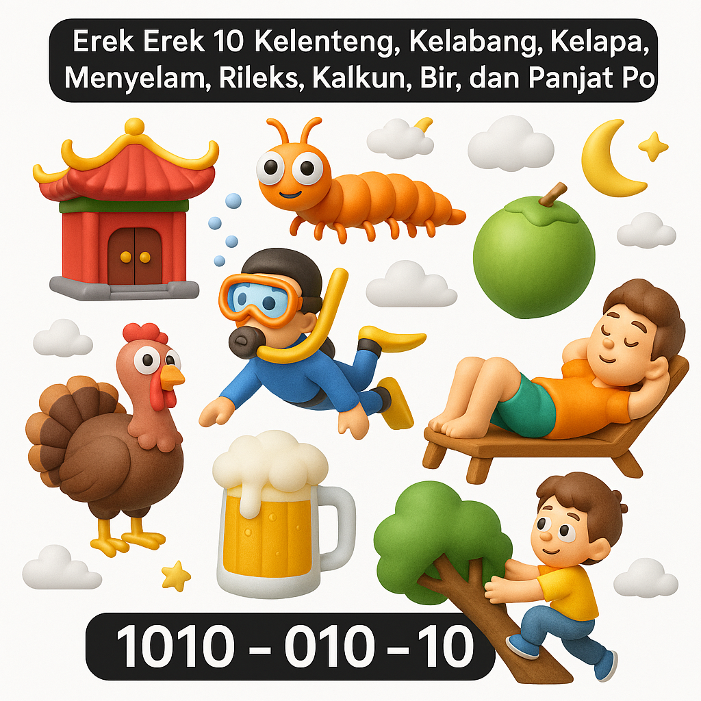 Erek Erek 10 Kelenteng, Kelabang, Kelapa, Menyelam, Rileks, Kalkun, Bir, dan Panjat Pohon