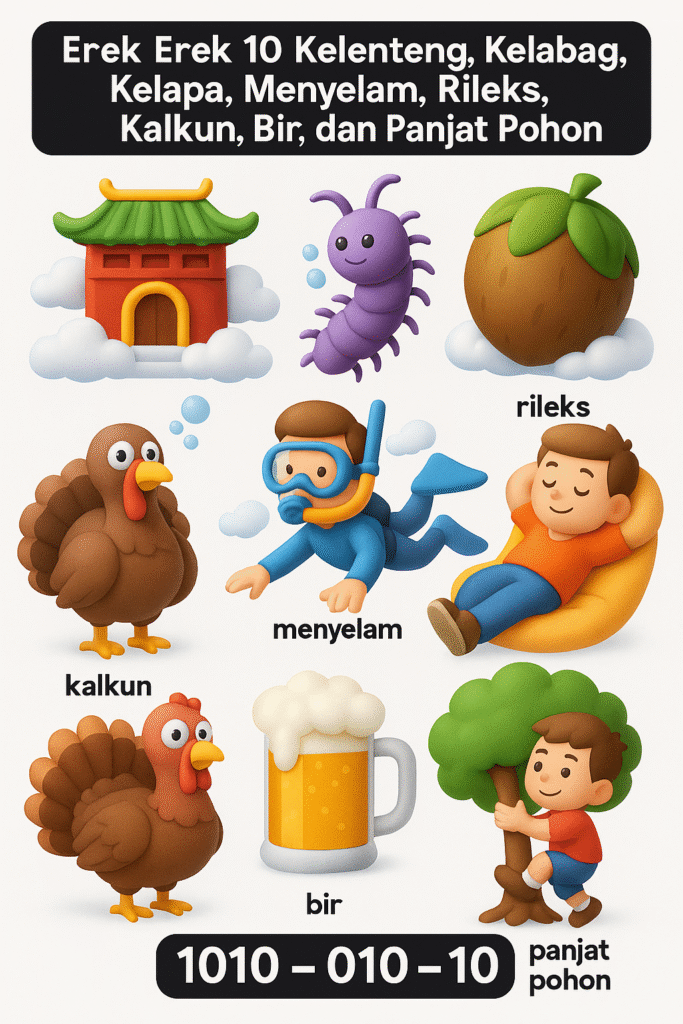 Erek Erek 10 Kelenteng, Kelabang, Kelapa, Menyelam, Rileks, Kalkun, Bir, dan Panjat Pohon