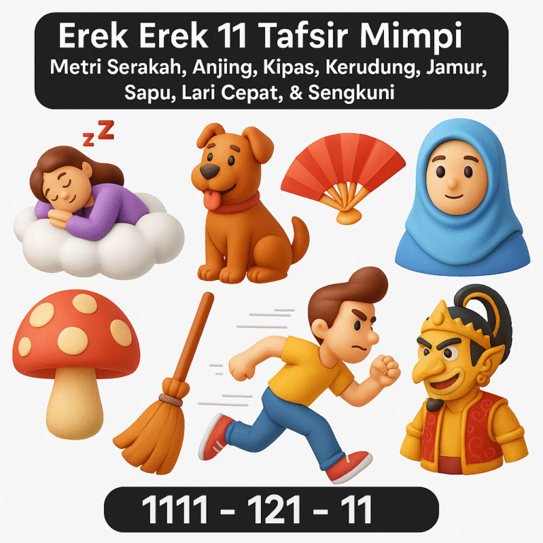 Erek Erek 11 Tafsir Mimpi Metri Serakah, Anjing, Kipas, Kerudung, Jamur, Sapu, Lari Cepat, & Sengkuni