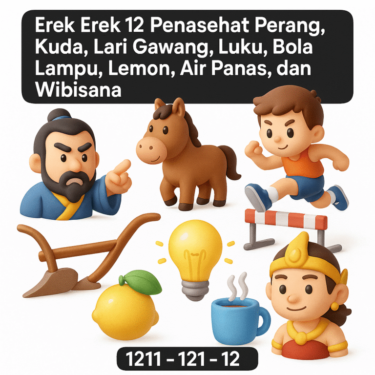Erek Erek 12 Penasehat Perang, Kuda, Lari Gawang, Luku, Bola Lampu, Lemon, Air Panas, dan Wibisana