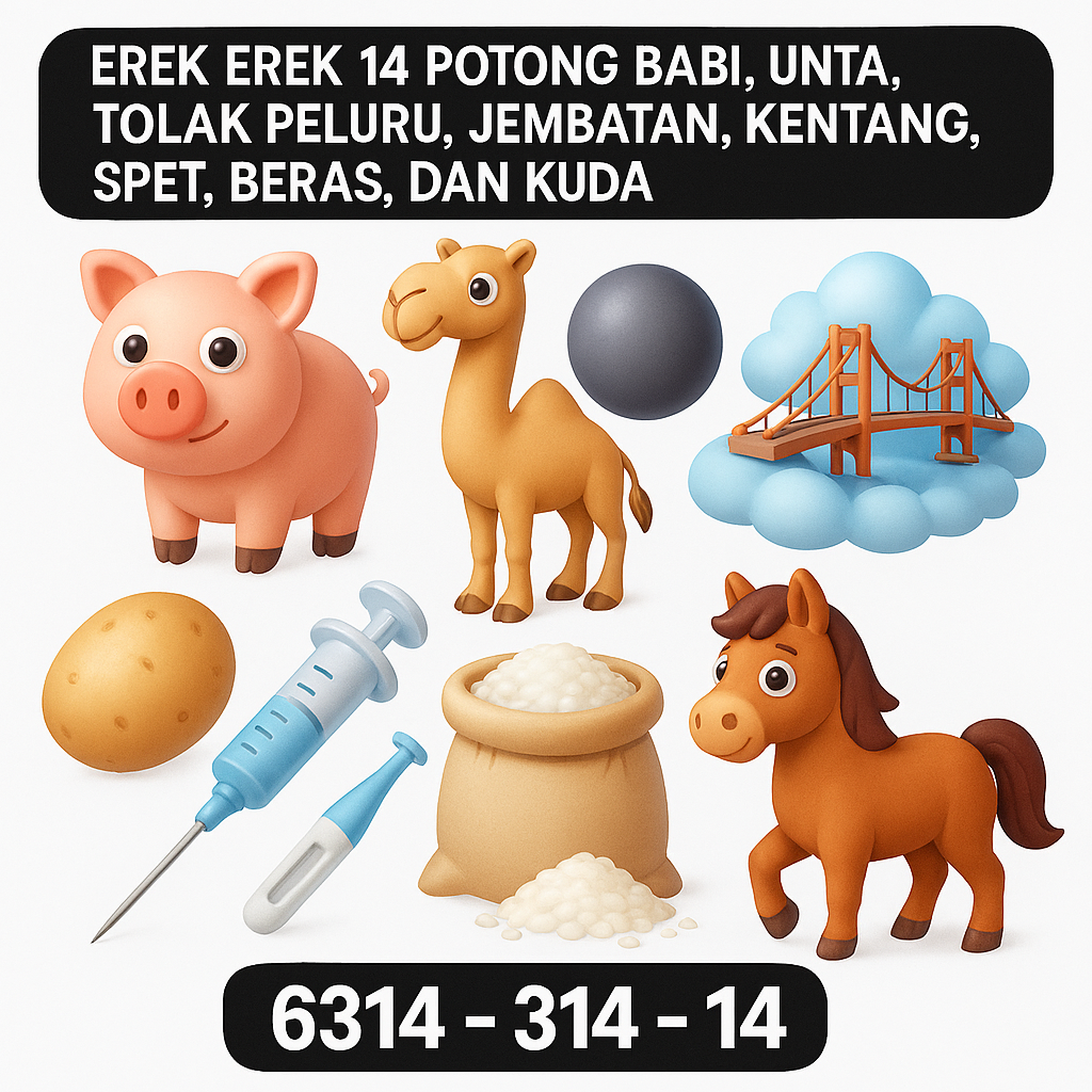 Erek Erek 14 Potong Babi, Unta, Tolak Peluru, Jembatan, Kentang, Spet, Beras, dan Kuda