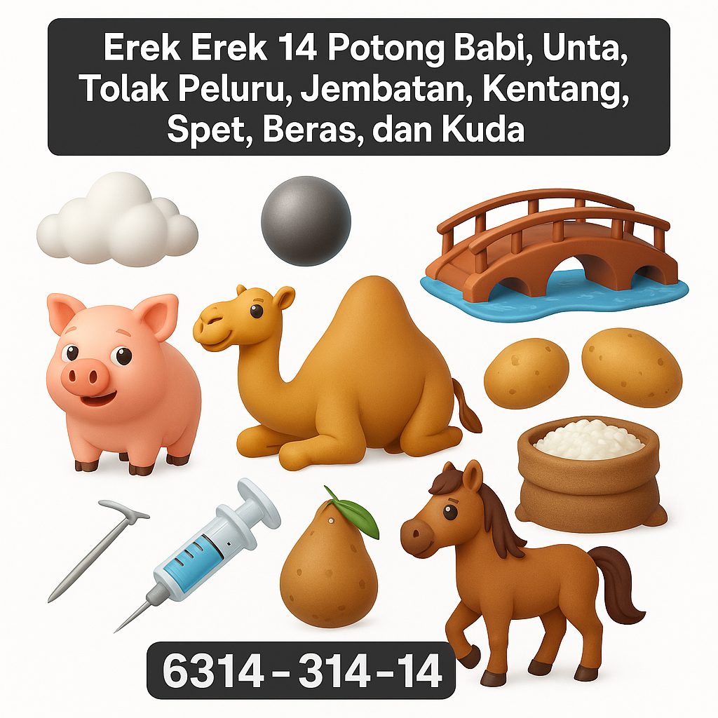 Erek Erek 14 Potong Babi, Unta, Tolak Peluru, Jembatan, Kentang, Spet, Beras, dan Kuda