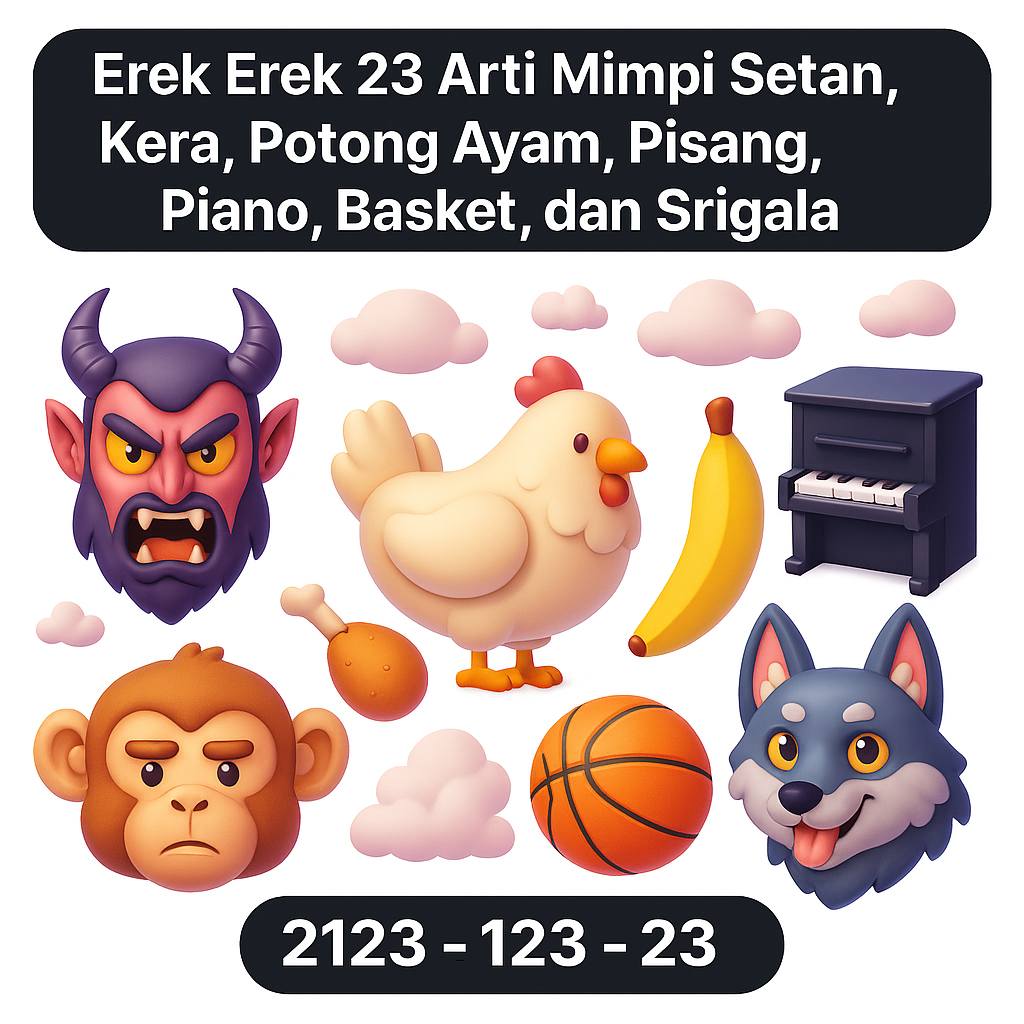 Erek Erek 23 Setan, Kera, Potong Ayam, Pisang, Piano, Basket, dan Srigalac