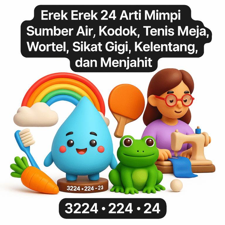 Erek Erek 24 Arti Mimpi Sumber Air, Kodok, Tenis Meja, Wortel, Sikat Gigi, Kelentang, dan Menjahit