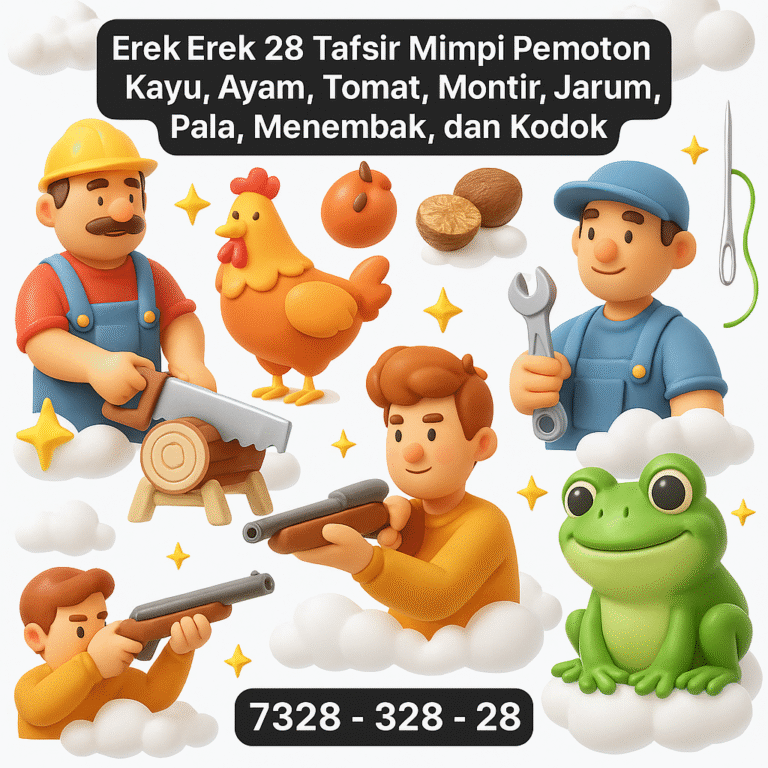 Erek Erek 28 Tafsir Mimpi Pemotong Kayu, Ayam, Tomat, Montir, Jarum, Pala, Menembak, dan Kodok