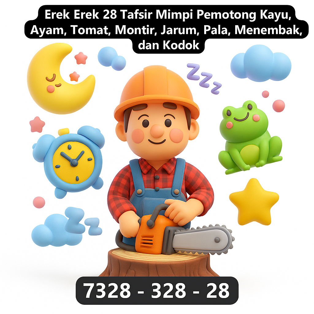 Erek Erek 28 Tafsir Mimpi Pemotong Kayu, Ayam, Tomat, Montir, Jarum, Pala, Menembak, dan Kodok