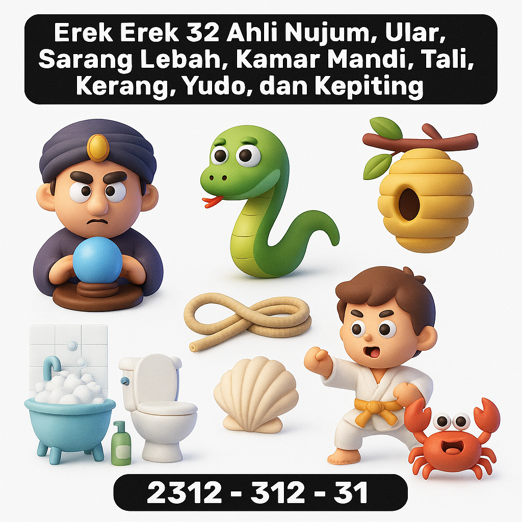 Erek Erek 32 Ahli Nujum, Ular, Sarang Lebah, Kamar Mandi, Tali, Kerang, Yudo, dan Kepiting
