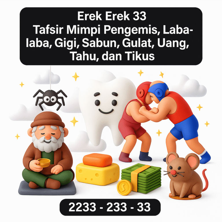 Erek Erek 33 Tafsir Mimpi Pengemis, Laba-laba, Gigi, Sabun, Gulat, Uang, Tahu, dan Tikus