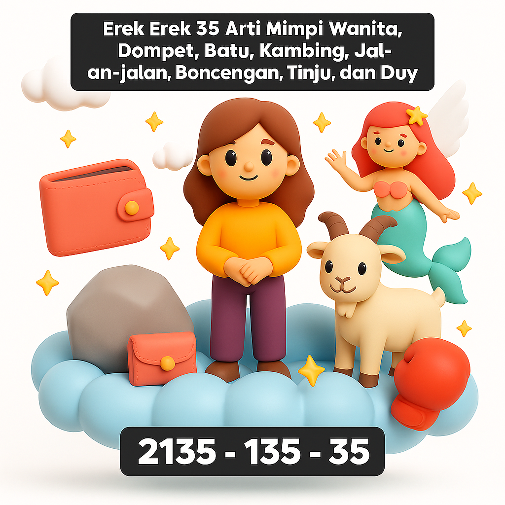 Erek Erek 35 Arti Mimpi Wanita, Dompet, Batu, Kambing, Jalan-jalan, Boncengan, Tinju, dan Duyung
