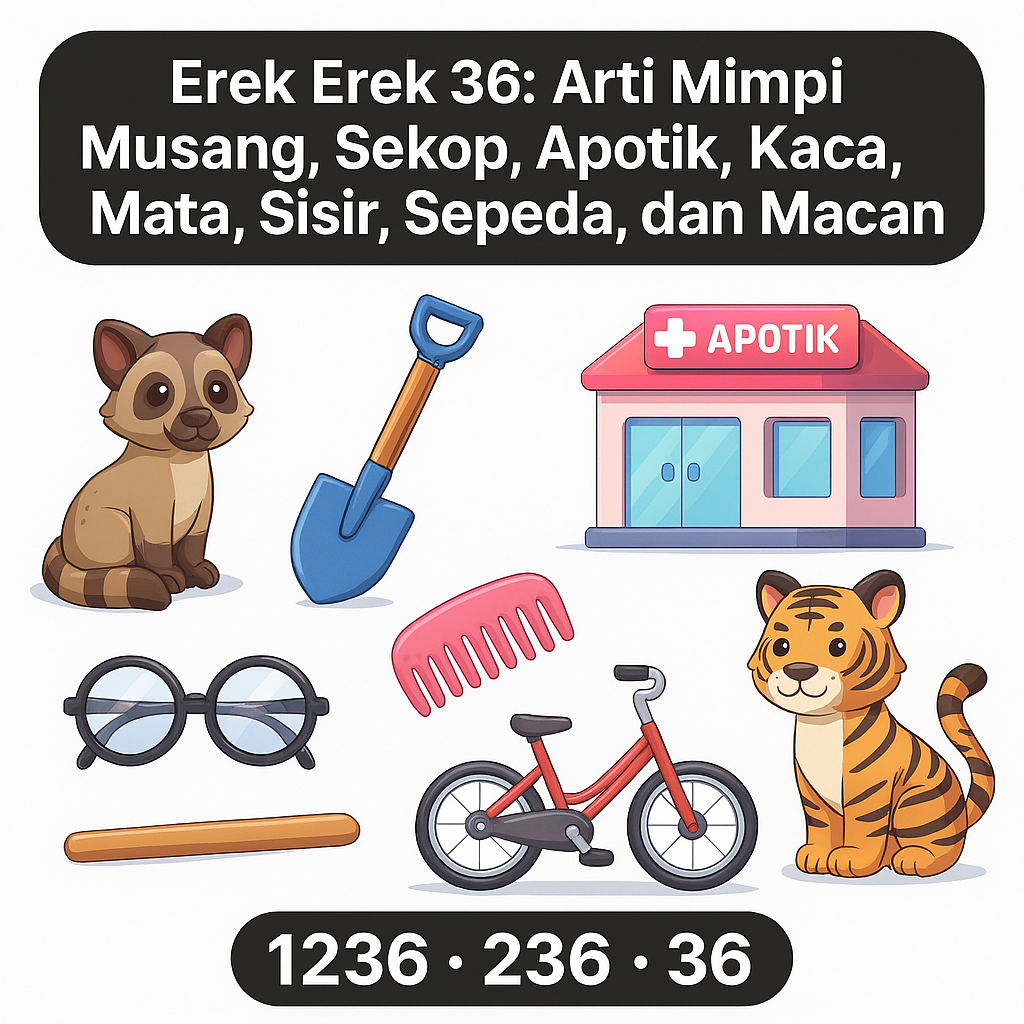 Erek Erek 36 Arti Mimpi Musang, Sekop, Apotik, Kaca Mata, Sisir, Sepeda, dan Macan