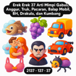 Erek Erek 37 Arti Mimpi Gabus, Anggur, Truk, Pacaran, Balap Mobil, BH, Drakula, dan Kumbang
