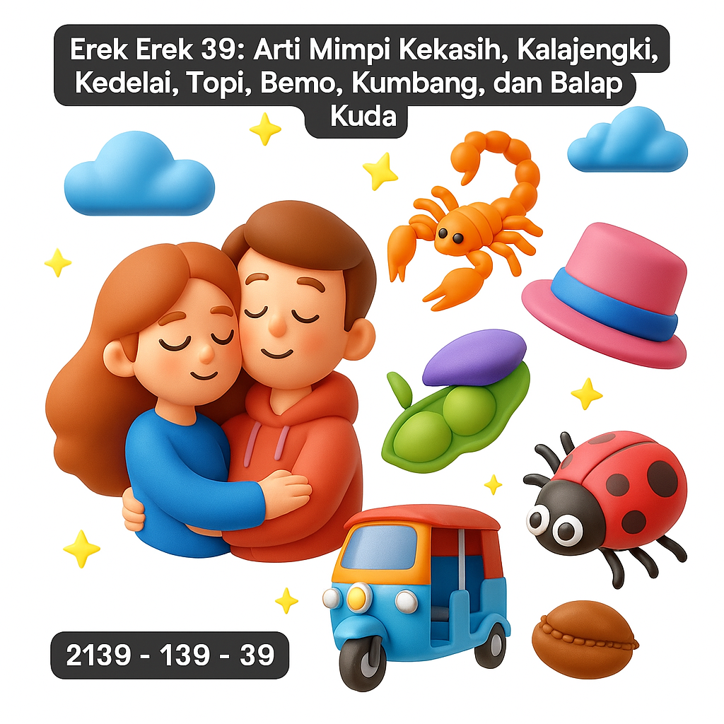 Erek Erek 39 Arti Mimpi Kekasih, Kalajengking, Kedelai, Topi, Bemo, Kumbang, dan Balap Kuda
