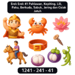 Erek Erek 41 Pahlawan, Kepiting, Lili, Paku, Berkuda, Sabuk, Jering dan Ciciak Jatuh