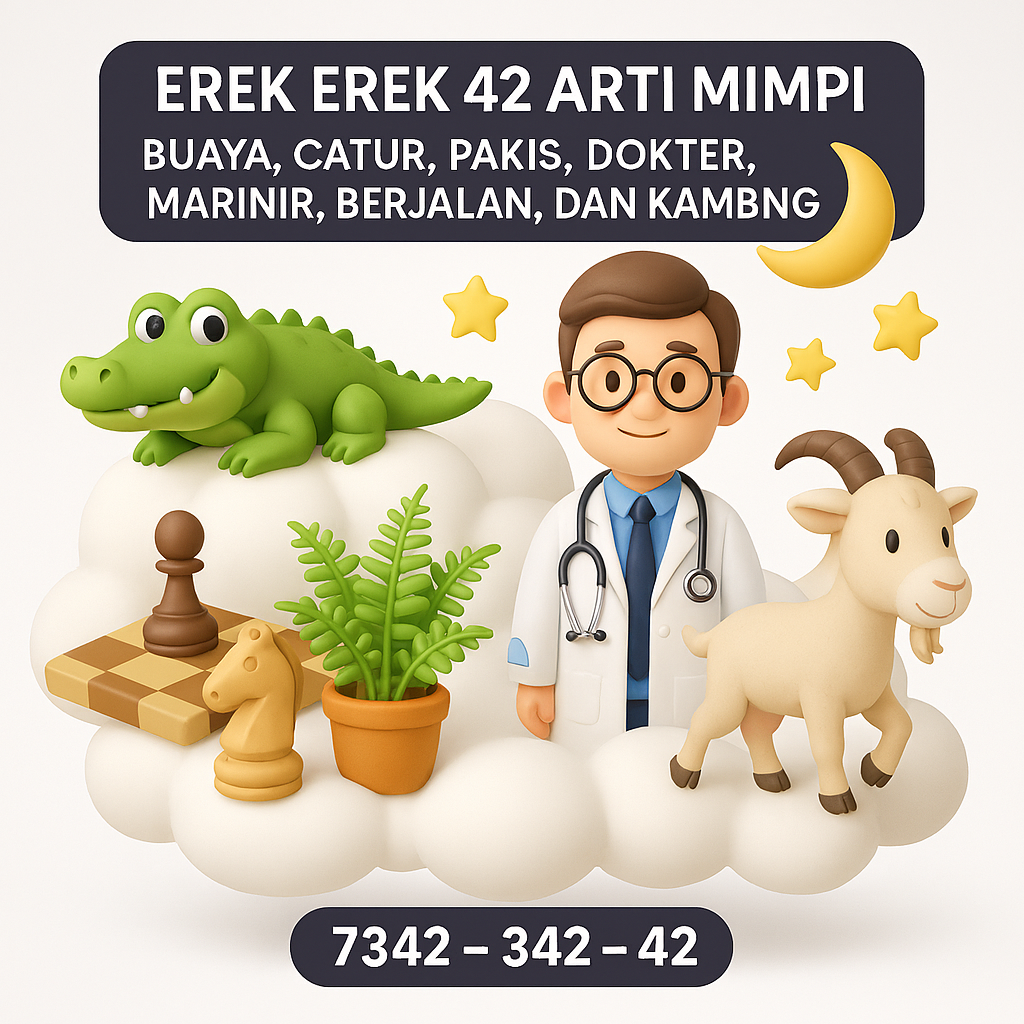 Erek Erek 42 Arti Mimpi Buaya, Catur, Pakis, Dokter, Marinir, Berjalan, dan Kambing