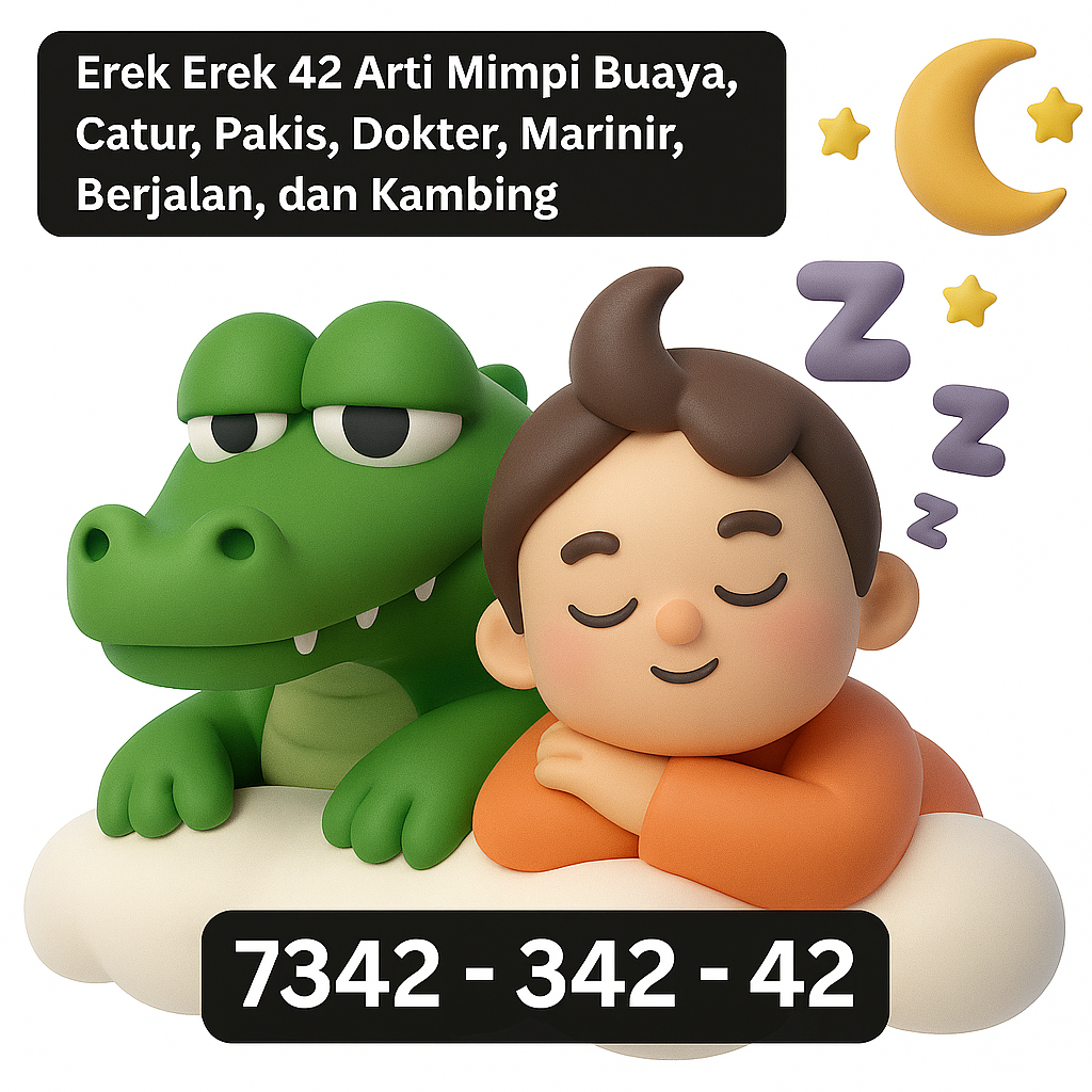 Erek Erek 42 Arti Mimpi Buaya, Catur, Pakis, Dokter, Marinir, Berjalan, dan Kambing