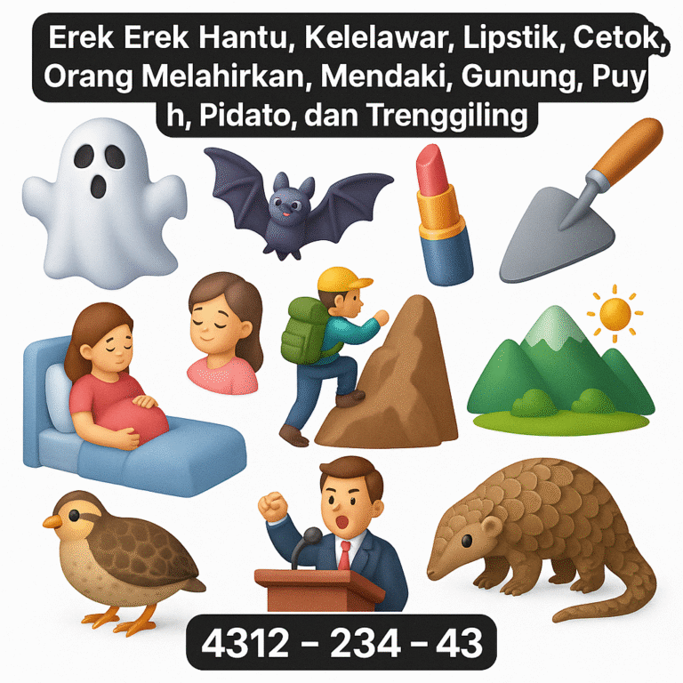 Erek Erek Hantu, Kelelawar, Lipstik, Cetok, Orang Melahirkan, Mendaki, Gunung, Puyuh, Pidato, dan Trenggiling