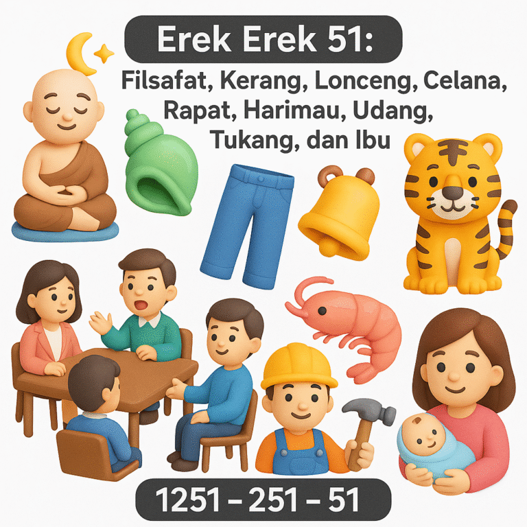 Erek Erek 51 Filsafat, Kerang, Lonceng, Celana, Rapat, Harimau, Udang, Tukang, dan Ibu