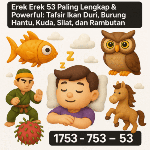 Erek Erek 53 Paling Lengkap & Powerful: Tafsir Ikan Duri, Burung Hantu, Kuda, Silat, dan Rambutan