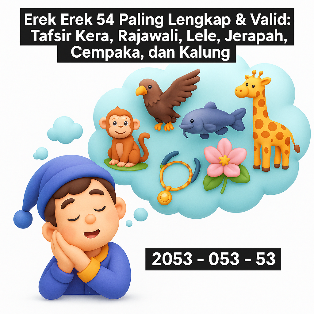 Erek Erek 54 Paling Lengkap & Valid: Tafsir Kera, Rajawali, Lele, Jerapah, Cempaka, dan Kalung