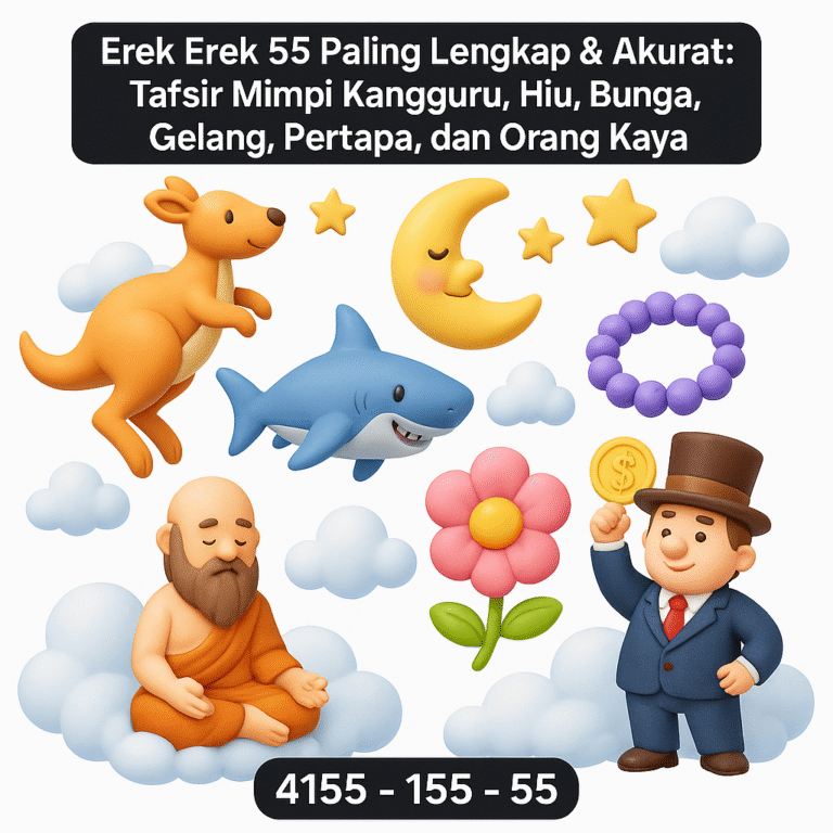 Erek Erek 55 Paling Lengkap & Akurat: Tafsir Mimpi Kangguru, Hiu, Bunga, Gelang, Pertapa, dan Orang Kaya