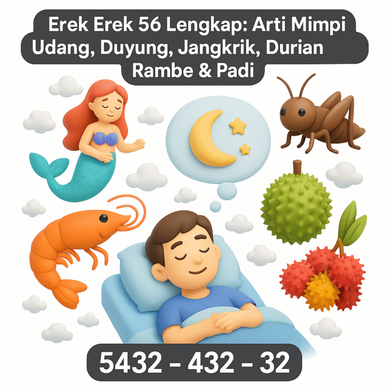 Erek Erek 56 Lengkap: Arti Mimpi Udang, Duyung, Jangkrik, Durian, Rambe & Padi