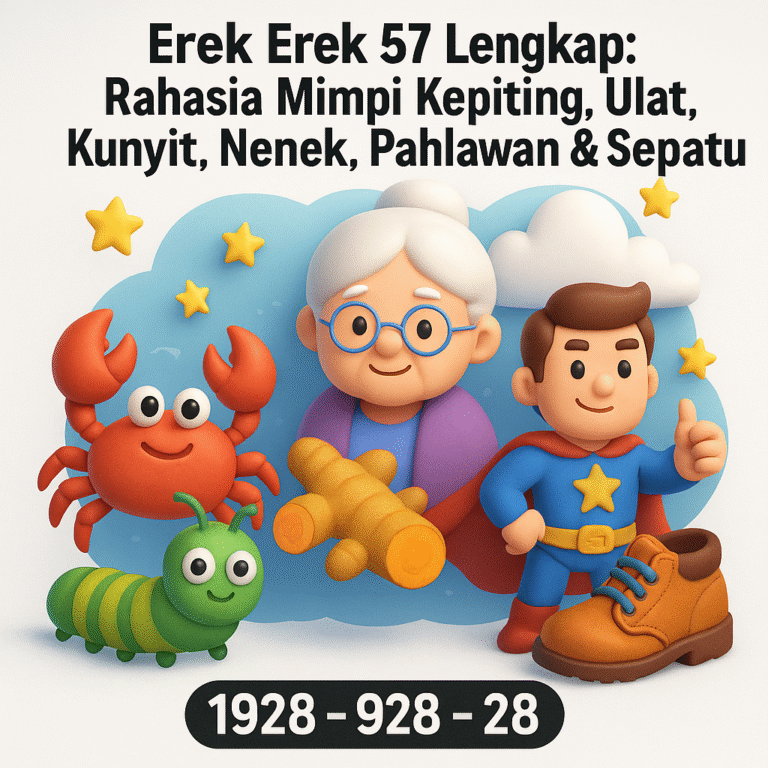 Erek Erek 57 Lengkap: Rahasia Mimpi Kepiting, Ulat, Kunyit, Nenek, Pahlawan & Sepatu