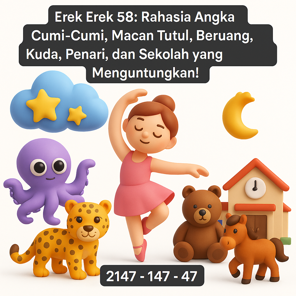 Erek Erek 58: Rahasia Angka Cumi-Cumi, Macan Tutul, Beruang, Kuda, Penari, dan Sekolah yang Menguntungkan!