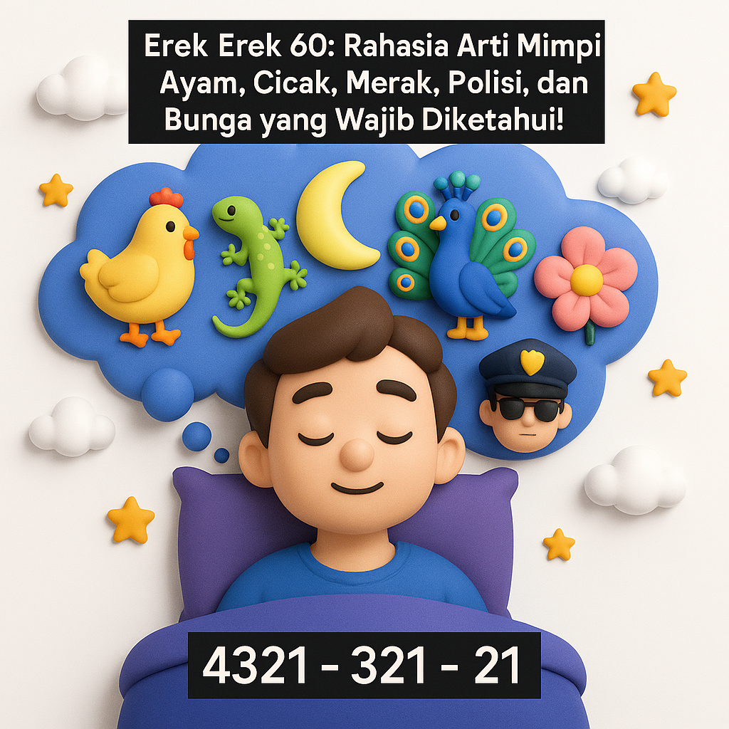 Erek Erek 60: Rahasia Arti Mimpi Ayam, Cicak, Merak, Polisi, dan Bunga yang Wajib Diketahui!