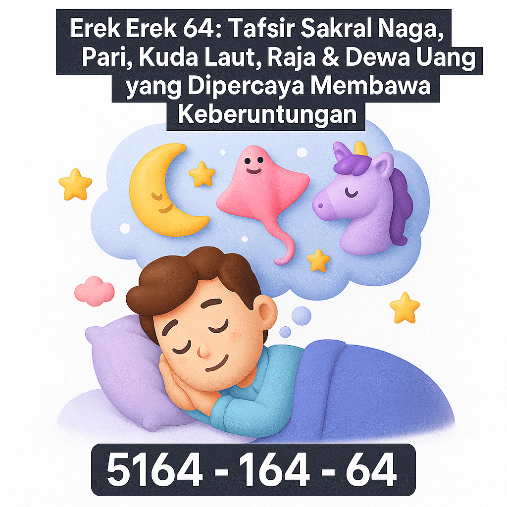 Erek Erek 64: Tafsir Sakral Naga, Pari, Kuda Laut, Raja & Dewa Uang yang Dipercaya Membawa Keberuntungan