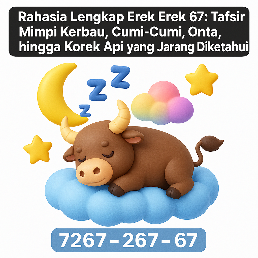 Rahasia Lengkap Erek Erek 67: Tafsir Mimpi Kerbau, Cumi-Cumi, Onta, hingga Korek Api yang Jarang Diketahui