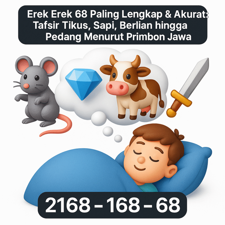 Erek Erek 68 Paling Lengkap & Akurat: Tafsir Tikus, Sapi, Berlian hingga Pedang Menurut Primbon Jawa