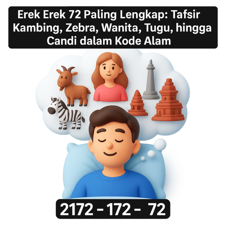 Erek Erek 72 Paling Lengkap: Tafsir Kambing, Zebra, Wanita, Tugu, hingga Candi dalam Kode Alam